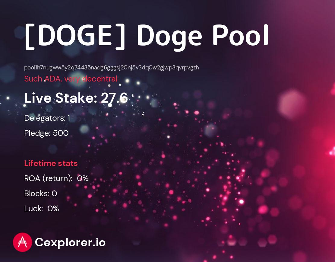 cardano pool pool1h7nugww5y2q74435nadg6gggsj20nj5v3dq0w2gjwp3qvrpvgzh