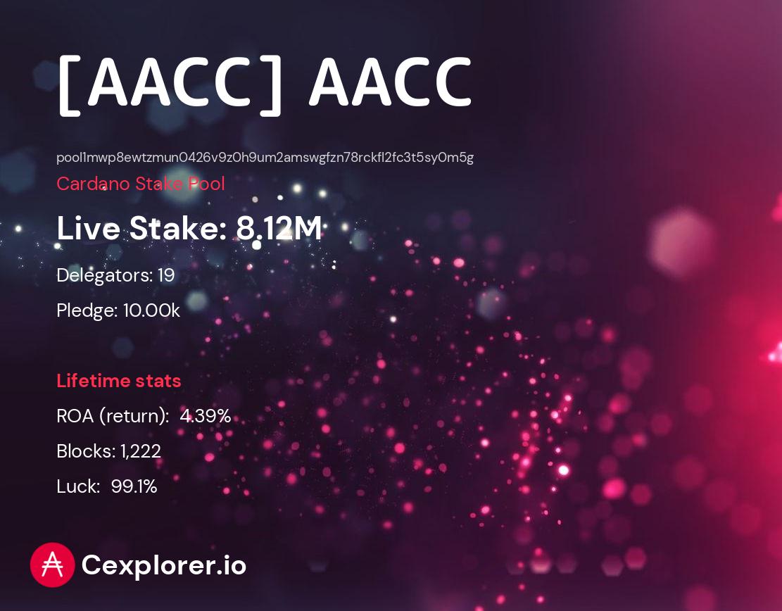 cardano pool pool1mwp8ewtzmun0426v9z0h9um2amswgfzn78rckfl2fc3t5sy0m5g