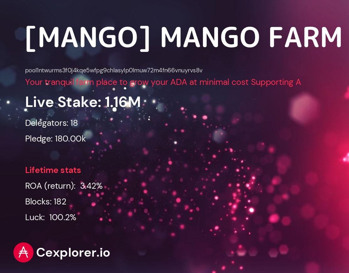 cardano pool pool1ntwurms3f0j4kqe5wfpg9chlasylp0lmuw72m4fn66vnuyrvs8v