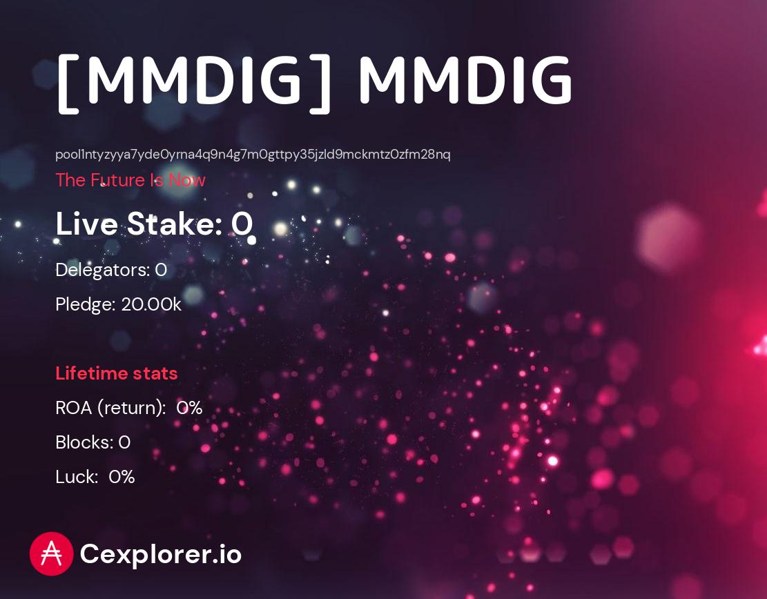 cardano pool pool1ntyzyya7yde0yrna4q9n4g7m0gttpy35jzld9mckmtz0zfm28nq