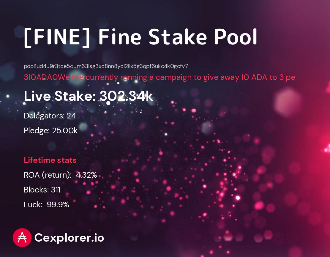 cardano pool pool1ud4u9r3tce5dum63lsg3xc8nn8ycl2llx5g3qpf6ukc4k0gcfy7